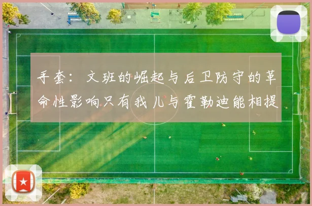 手套：文班的崛起与后卫防守的革命性影响只有我儿与霍勒迪能相提并论