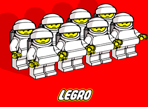 Legro : dtournement des Lego par des personnages obses appels Legro