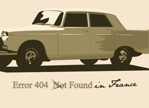 Error 404 : hommage ironique  la voiture franaise 404