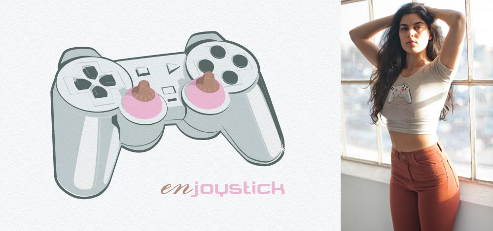 Enjoystick : manette de jeu avec ttons en guise de joystick