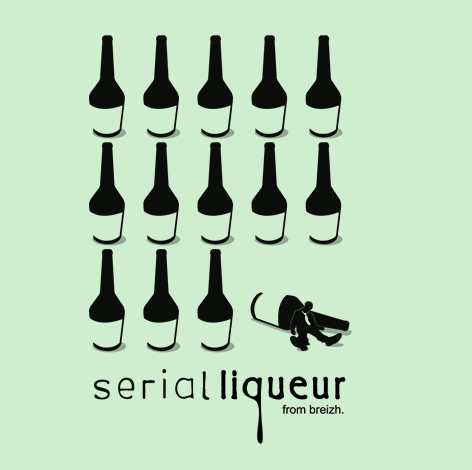 Serial Liqueur : homme affal aprs avoir bu des bouteilles de liqueur en srie, jeu de mot avec serial killer